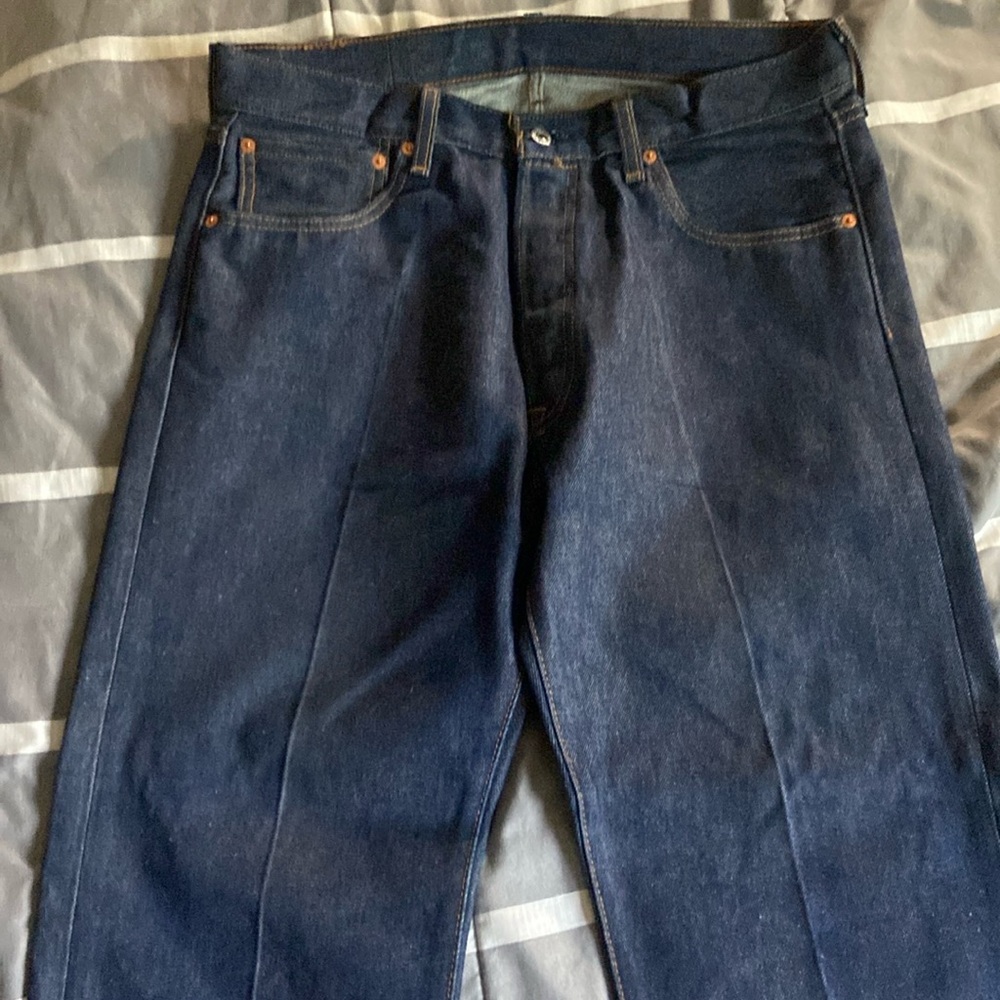 Levi’s 501 shrink to fit denim blue 34x34 (cut to fit 34x32)